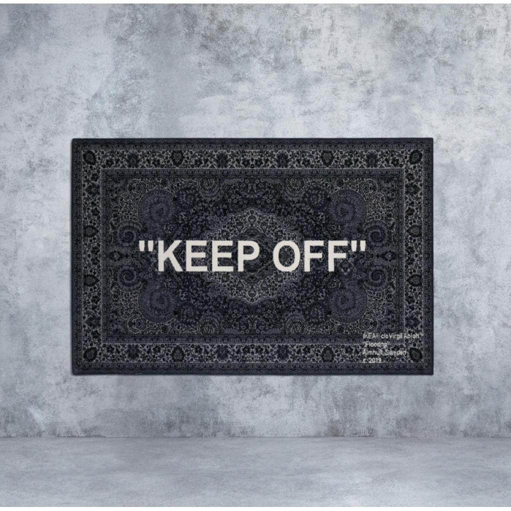 Off white ikea keep off clearance rug